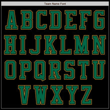 Load image into Gallery viewer, Custom Black Kelly Green-Old Gold Authentic Baseball Jersey
