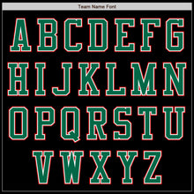 Load image into Gallery viewer, Custom Black Red-Kelly Green Authentic Baseball Jersey
