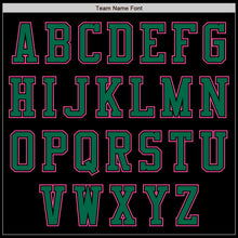 Load image into Gallery viewer, Custom Black Pink-Kelly Green Authentic Baseball Jersey
