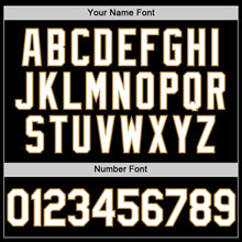 Load image into Gallery viewer, Custom Black Old Gold-Purple Authentic Throwback Basketball Jersey
