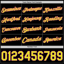 Load image into Gallery viewer, Custom Black Neon Yellow-Pink Authentic Basketball Jersey
