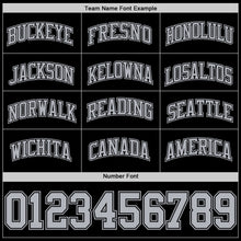 Load image into Gallery viewer, Custom Black Gray Authentic Basketball Jersey
