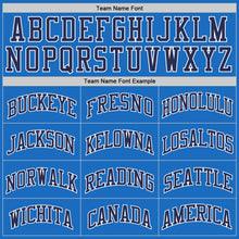 Load image into Gallery viewer, Custom Blue Gray-White Authentic Throwback Basketball Jersey
