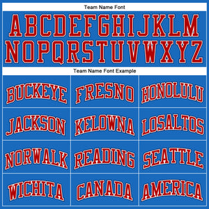 Custom Blue Red-Navy Authentic Throwback Basketball Jersey