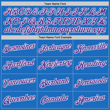 Load image into Gallery viewer, Custom Blue White-Purple Authentic Throwback Basketball Jersey
