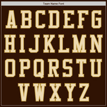 Load image into Gallery viewer, Custom Brown Cream-Old Gold Authentic Baseball Jersey
