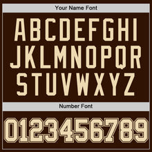 Load image into Gallery viewer, Custom Brown Cream Authentic Basketball Jersey
