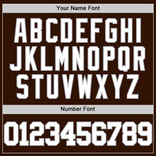 Load image into Gallery viewer, Custom Brown White-Gray Authentic Basketball Jersey
