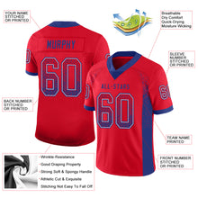 Load image into Gallery viewer, Custom Red Royal-White Drift Fashion Football Jersey
