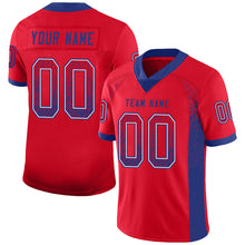 Load image into Gallery viewer, Custom Red Royal-White Drift Fashion Football Jersey
