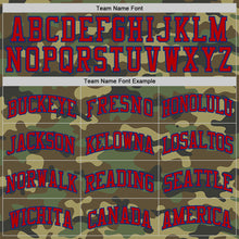 Load image into Gallery viewer, Custom Camo Red-Royal Authentic Salute To Service Basketball Jersey
