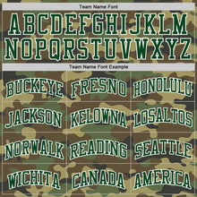 Load image into Gallery viewer, Custom Camo Green-White Authentic Salute To Service Basketball Jersey
