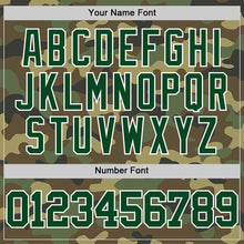 Load image into Gallery viewer, Custom Camo Green-White Authentic Salute To Service Basketball Jersey
