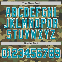 Load image into Gallery viewer, Custom Camo Teal-White Authentic Salute To Service Basketball Jersey
