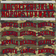 Load image into Gallery viewer, Custom Camo Red Navy-White Authentic Salute To Service Basketball Jersey
