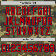 Load image into Gallery viewer, Custom Camo Red Navy-White Authentic Salute To Service Basketball Jersey
