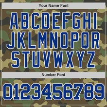 Load image into Gallery viewer, Custom Camo Royal-White Authentic Salute To Service Basketball Jersey
