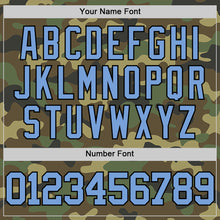 Load image into Gallery viewer, Custom Camo Light Blue Black-White Authentic Salute To Service Basketball Jersey
