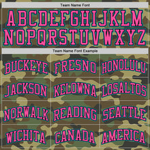 Load image into Gallery viewer, Custom Camo Teal Black-Pink Authentic Salute To Service Basketball Jersey
