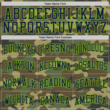 Load image into Gallery viewer, Custom Camo Navy-Neon Green Authentic Salute To Service Basketball Jersey
