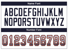 Load image into Gallery viewer, Custom White Navy-Orange Drift Fashion Football Jersey
