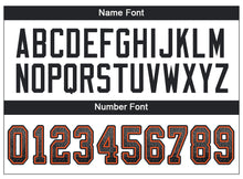 Load image into Gallery viewer, Custom Gray Black-Orange Drift Fashion Football Jersey
