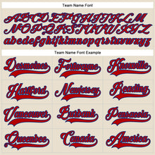 Load image into Gallery viewer, Custom Cream Red-Royal Hockey Lace Neck Jersey
