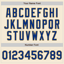 Load image into Gallery viewer, Custom Cream Royal-Old Gold Authentic Baseball Jersey
