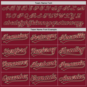 Custom Crimson Cream-Black Authentic Baseball Jersey