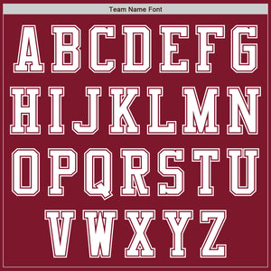 Custom Crimson White Authentic Baseball Jersey