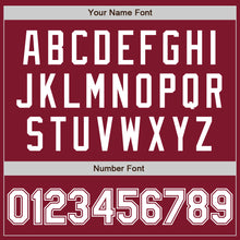 Load image into Gallery viewer, Custom Crimson White Authentic Baseball Jersey
