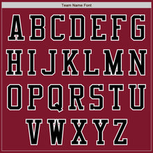 Load image into Gallery viewer, Custom Crimson Black-White Authentic Baseball Jersey
