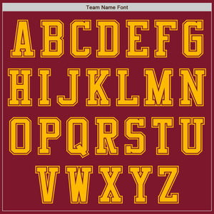 Custom Crimson Gold Authentic Baseball Jersey