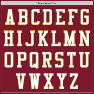 Custom Crimson White-Old Gold Authentic Baseball Jersey