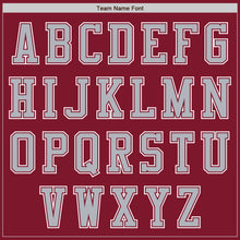 Load image into Gallery viewer, Custom Crimson Gray-White Authentic Baseball Jersey
