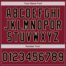 Load image into Gallery viewer, Custom Crimson Black-Cream Authentic Baseball Jersey

