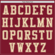 Load image into Gallery viewer, Custom Crimson Cream Authentic Baseball Jersey
