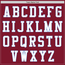 Load image into Gallery viewer, Custom Crimson White-Light Blue Authentic Baseball Jersey
