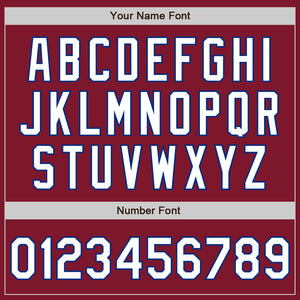 Custom Crimson White-Royal Authentic Baseball Jersey