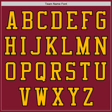 Load image into Gallery viewer, Custom Crimson Black-Gold Authentic Baseball Jersey

