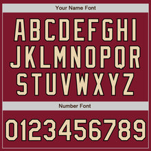 Load image into Gallery viewer, Custom Crimson City Cream-Black Authentic Baseball Jersey
