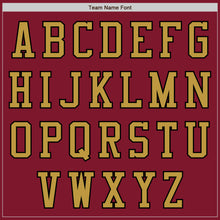 Load image into Gallery viewer, Custom Crimson Black-Old Gold Authentic Baseball Jersey
