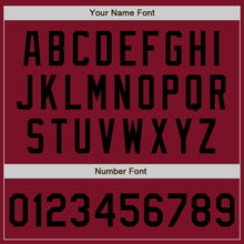 Load image into Gallery viewer, Custom Crimson Black Authentic Baseball Jersey
