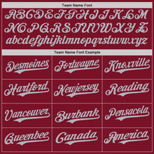 Load image into Gallery viewer, Custom Crimson Gray Authentic Baseball Jersey
