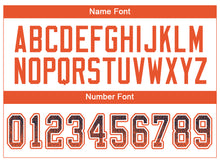 Load image into Gallery viewer, Custom Navy Orange-White Drift Fashion Football Jersey
