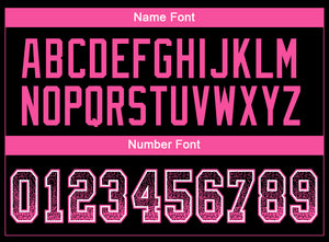 Custom Black Pink-White Drift Fashion Football Jersey