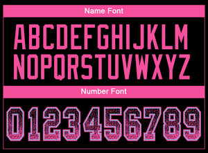 Custom Black Pink-Light Blue Drift Fashion Football Jersey