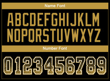 Load image into Gallery viewer, Custom Black Old Gold-White Drift Fashion Football Jersey
