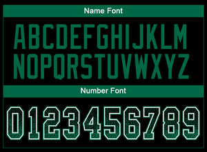 Custom Black Kelly Green-White Drift Fashion Football Jersey