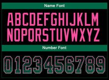 Load image into Gallery viewer, Custom Black Kelly Green-Pink Drift Fashion Football Jersey
